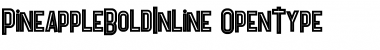Download Pineapple Bold Inline Bold Inline Font Title Preview