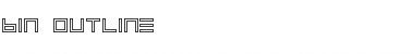 Download BIN Outline Regular Font Title Preview