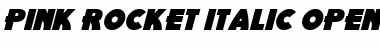 Download Pink Rocket Italic Font Title Preview