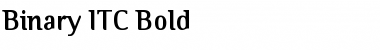 Download Binary ITC Bold Font Title Preview