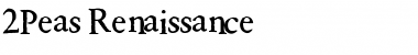 Download 2Peas Renaissance 2Peas Renaissance Font