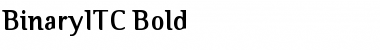 Download BinaryITC Bold Font Title Preview