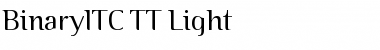 Download BinaryITC TT Light Font Title Preview