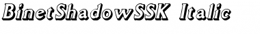 Download BinetShadowSSK Italic Font Title Preview