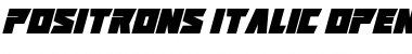 Download Positrons Italic Font Title Preview