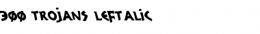 Download 300 Trojans Leftalic Italic Font