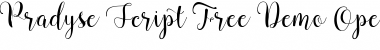 Download Pradyse Regular Font Title Preview