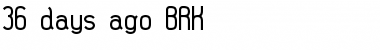 Download 36 days ago BRK Normal Font