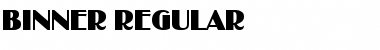 Download Binner Regular Font Title Preview