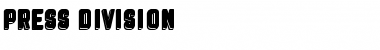 Download press division Regular Font Title Preview
