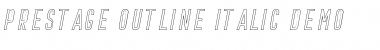 Download Prestage Outline Italic Font Title Preview