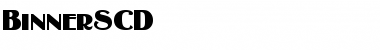 Download BinnerSCD Regular Font Title Preview