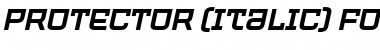 Download PROTECTOR Italic Font Title Preview