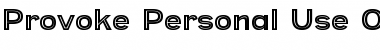 Download Provoke-Personal-Use-Only Inline-Thin Font Title Preview
