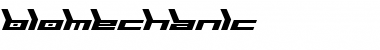 Download Biomechanic Regular Font Title Preview