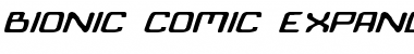Download Bionic Comic Expanded Italic Expanded Italic Font Title Preview