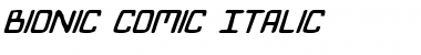 Download Bionic Comic Italic Italic Font Title Preview