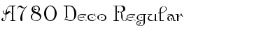 Download A780-Deco Regular Font