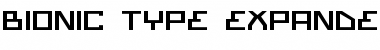 Download Bionic Type Expanded Expanded Font Title Preview