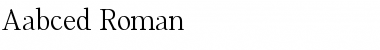 Download Aabced Roman Font Title Preview