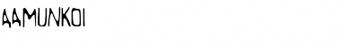 Download Aamunkoi Regular Font Title Preview