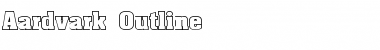Download Aardvark Outline Normal Font Title Preview