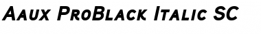 Download Aaux ProBlack Italic SC Regular Font Title Preview