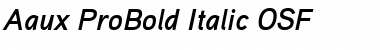 Download Aaux ProBold Italic OSF Regular Font Title Preview