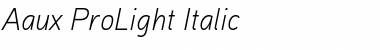 Download Aaux ProLight Italic Regular Font Title Preview