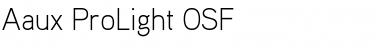 Download Aaux ProLight OSF Regular Font Title Preview