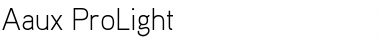 Download Aaux ProLight Regular Font Title Preview