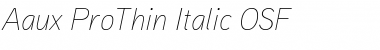 Download Aaux ProThin Italic OSF Regular Font Title Preview