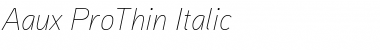 Download Aaux ProThin Italic Regular Font Title Preview