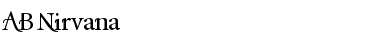 Download AB Nirvana* Regular Font Title Preview
