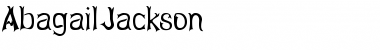Download AbagailJackson Regular Font Title Preview