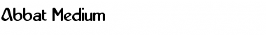 Download Abbat Medium Font Title Preview