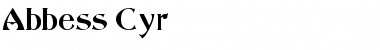 Download Abbess Cyr Regular Font Title Preview