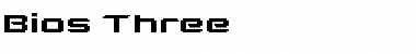 Download Bios Three Regular Font Title Preview