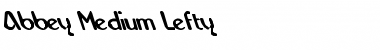 Download Abbey-Medium Lefty Regular Font Title Preview