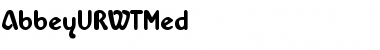 Download AbbeyURWTMed Regular Font Title Preview