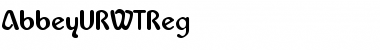 Download AbbeyURWTReg Regular Font Title Preview