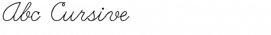 Download Abc Cursive Regular Font Title Preview