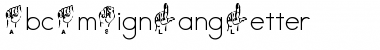 Download AbcAmSignLangLetter Regular Font Title Preview
