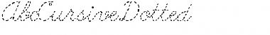 Download AbcCursiveDotted Regular Font Title Preview