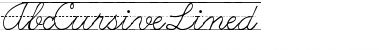 Download AbcCursiveLined Regular Font Title Preview