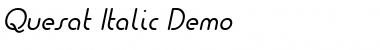 Download Quesat Demo Italic Font