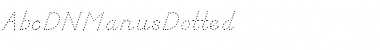 Download AbcDNManusDotted Regular Font Title Preview