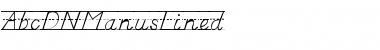 Download AbcDNManusLined Regular Font Title Preview