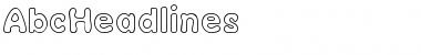 Download AbcHeadlines Regular Font Title Preview