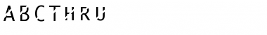 Download ABCThru Regular Font Title Preview